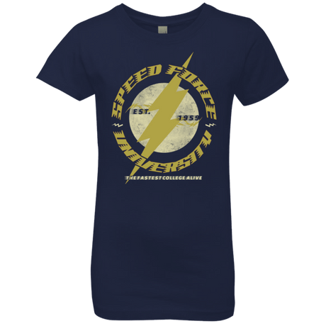 T-Shirts Midnight Navy / YXS Speed Force University Girls Premium T-Shirt