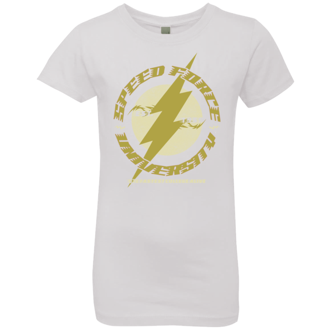T-Shirts White / YXS Speed Force University Girls Premium T-Shirt