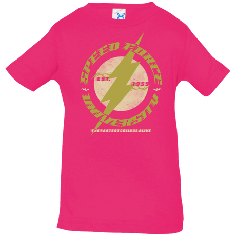 T-Shirts Hot Pink / 6 Months Speed Force University Infant PremiumT-Shirt