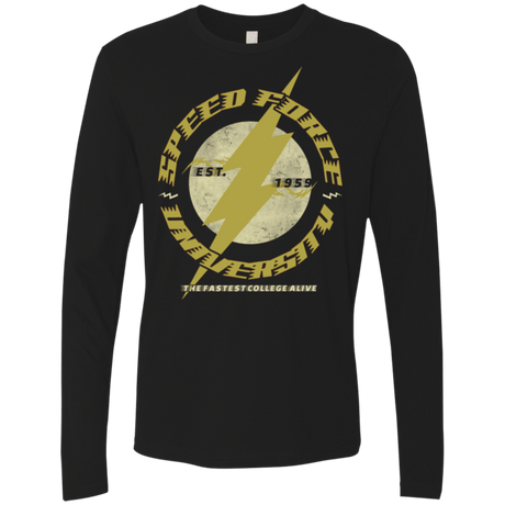T-Shirts Black / Small Speed Force University Men's Premium Long Sleeve