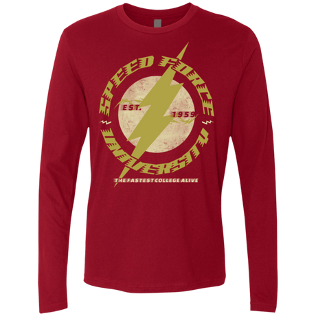 T-Shirts Cardinal / Small Speed Force University Men's Premium Long Sleeve