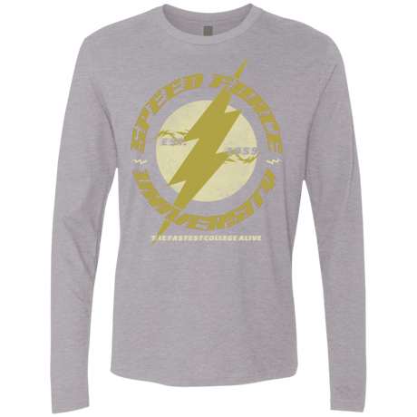 T-Shirts Heather Grey / Small Speed Force University Men's Premium Long Sleeve