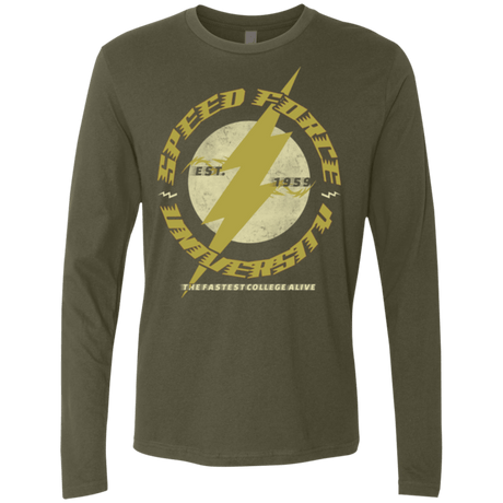T-Shirts Military Green / Small Speed Force University Men's Premium Long Sleeve