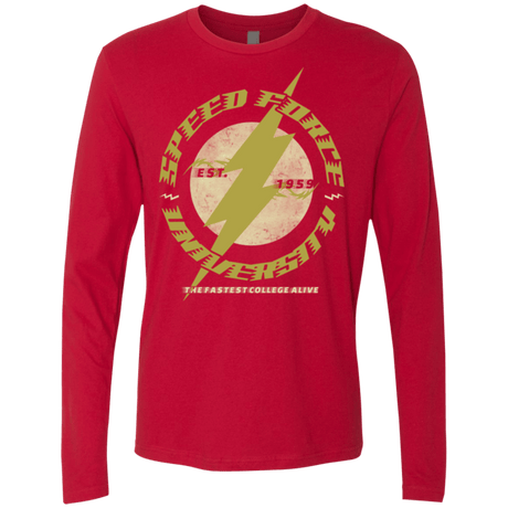 T-Shirts Red / Small Speed Force University Men's Premium Long Sleeve