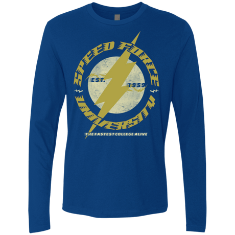 T-Shirts Royal / Small Speed Force University Men's Premium Long Sleeve