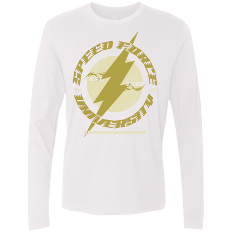 T-Shirts White / Small Speed Force University Men's Premium Long Sleeve