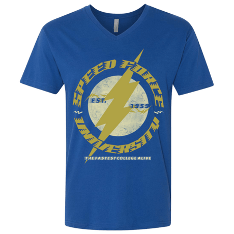 T-Shirts Royal / X-Small Speed Force University Men's Premium V-Neck