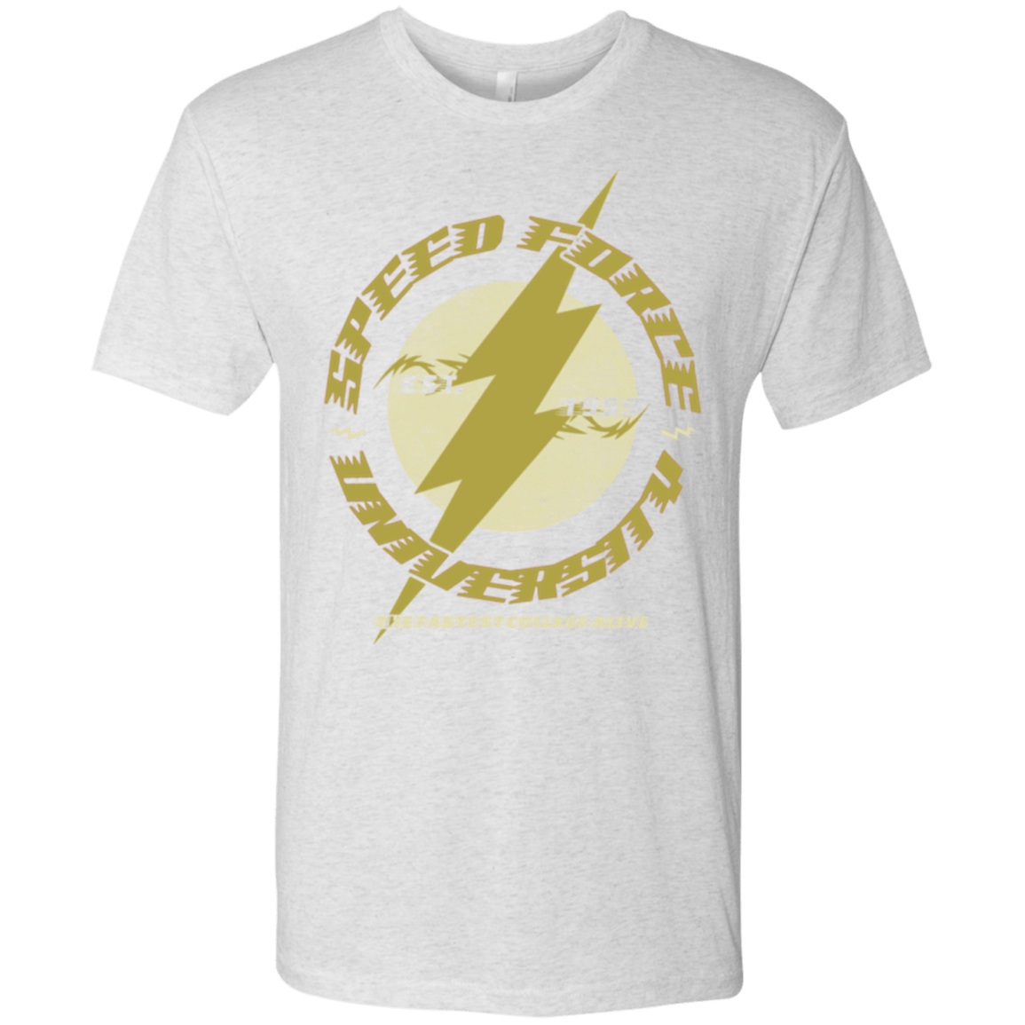 T-Shirts Heather White / Small Speed Force University Men's Triblend T-Shirt