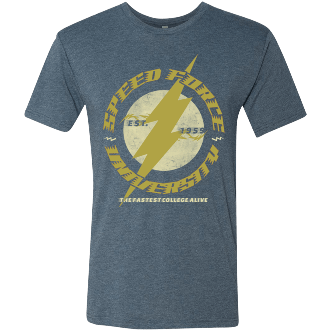 T-Shirts Indigo / Small Speed Force University Men's Triblend T-Shirt