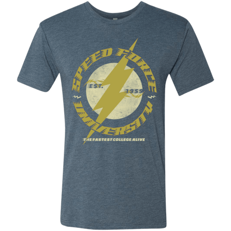 T-Shirts Indigo / Small Speed Force University Men's Triblend T-Shirt