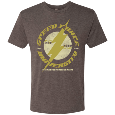 T-Shirts Macchiato / Small Speed Force University Men's Triblend T-Shirt