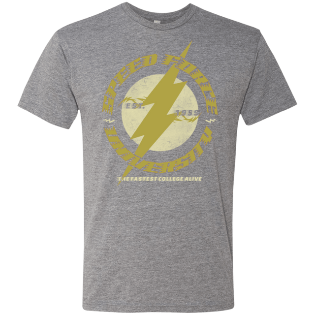 T-Shirts Premium Heather / Small Speed Force University Men's Triblend T-Shirt