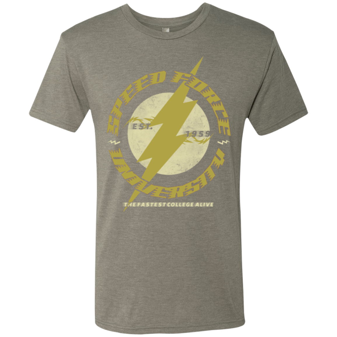 T-Shirts Venetian Grey / Small Speed Force University Men's Triblend T-Shirt