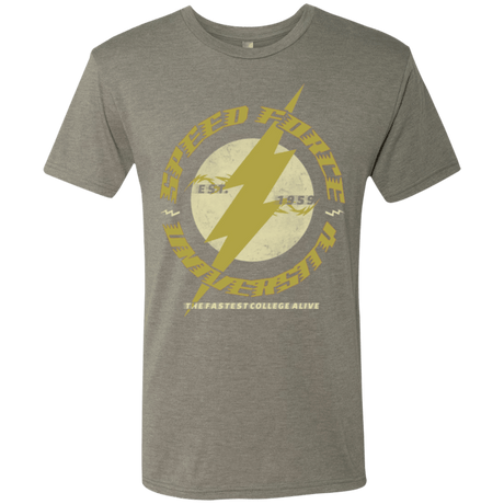 T-Shirts Venetian Grey / Small Speed Force University Men's Triblend T-Shirt