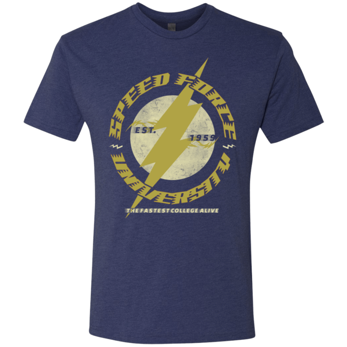 T-Shirts Vintage Navy / Small Speed Force University Men's Triblend T-Shirt