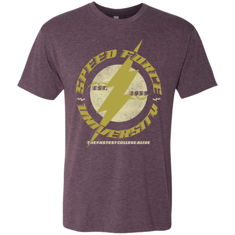 T-Shirts Vintage Purple / Small Speed Force University Men's Triblend T-Shirt