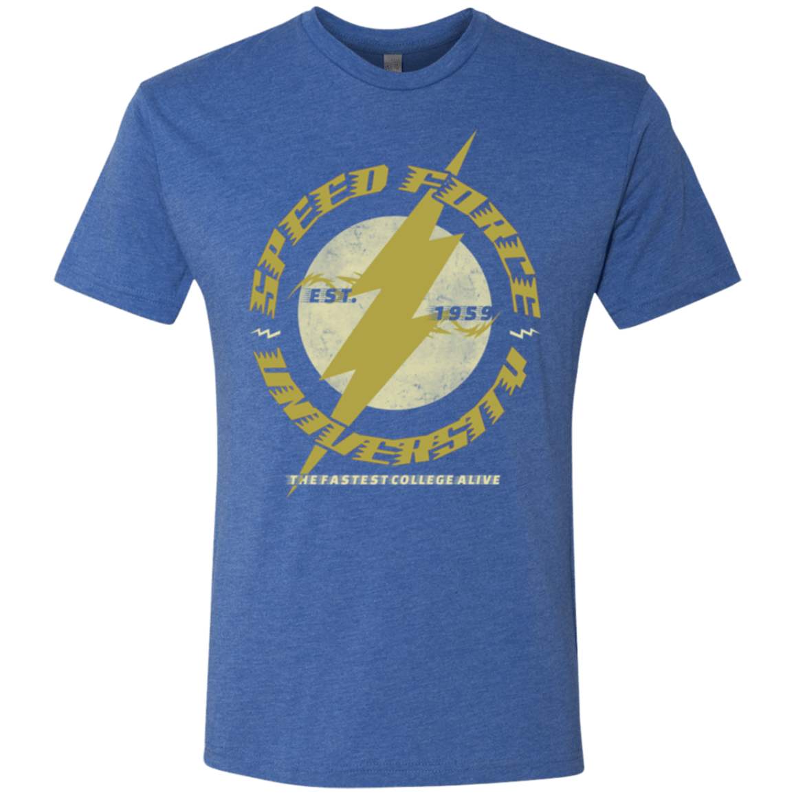 T-Shirts Vintage Royal / Small Speed Force University Men's Triblend T-Shirt