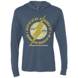 T-Shirts Indigo / X-Small Speed Force University Triblend Long Sleeve Hoodie Tee
