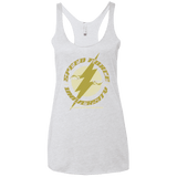 T-Shirts Heather White / X-Small Speed Force University Women's Triblend Racerback Tank