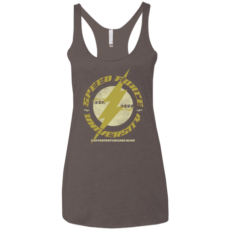 T-Shirts Macchiato / X-Small Speed Force University Women's Triblend Racerback Tank