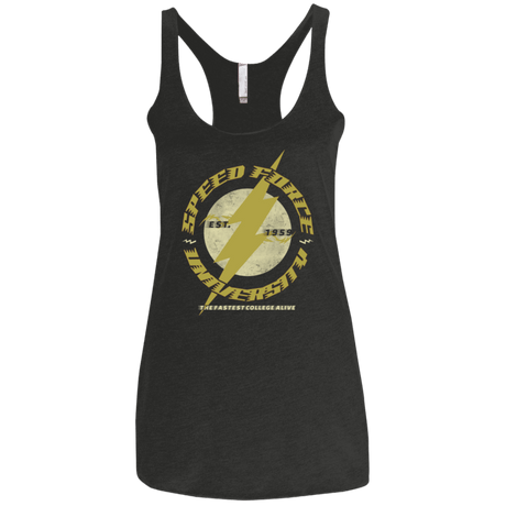 T-Shirts Vintage Black / X-Small Speed Force University Women's Triblend Racerback Tank