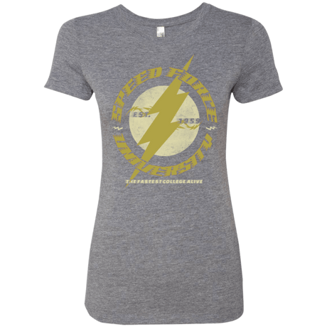 T-Shirts Premium Heather / Small Speed Force University Women's Triblend T-Shirt