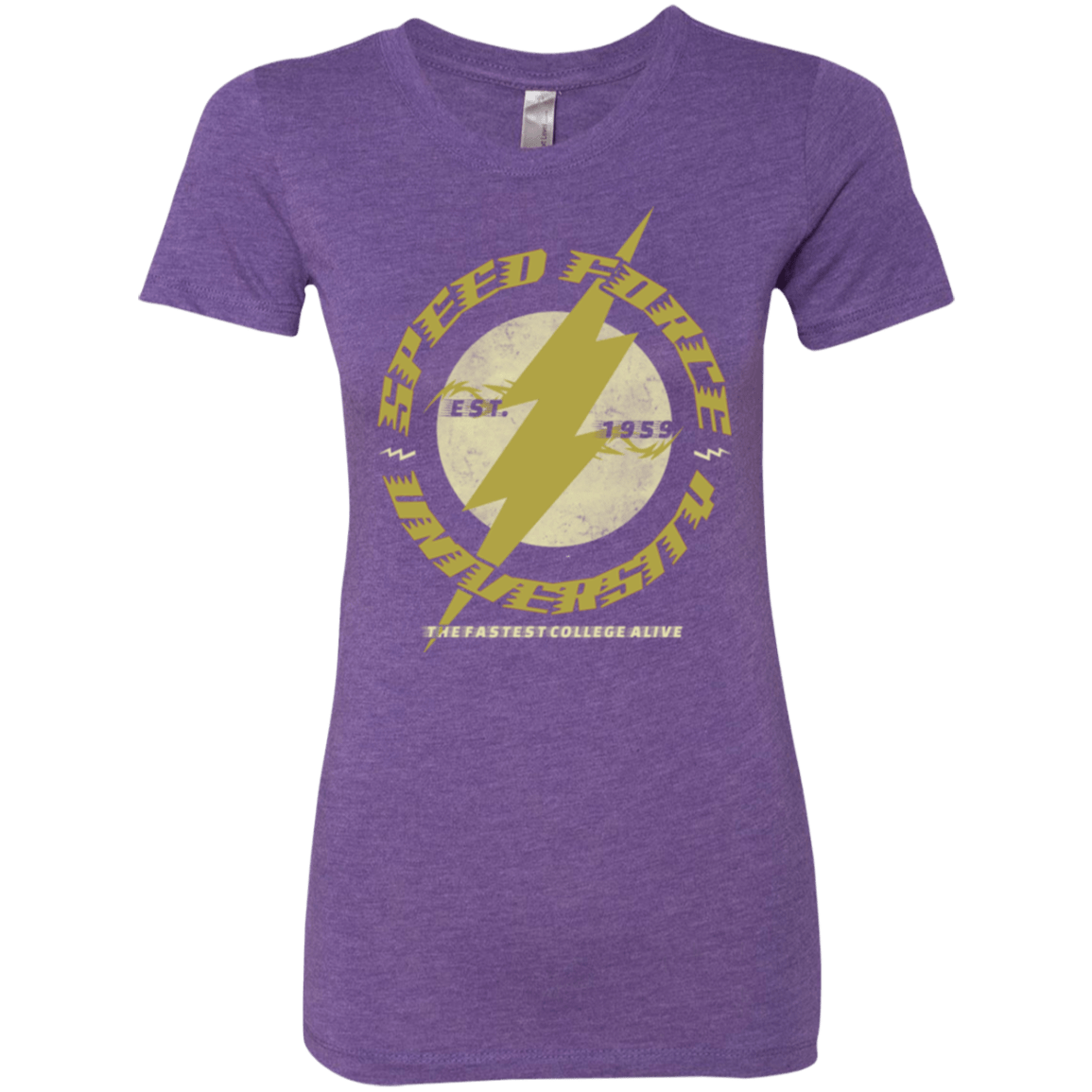 T-Shirts Purple Rush / Small Speed Force University Women's Triblend T-Shirt