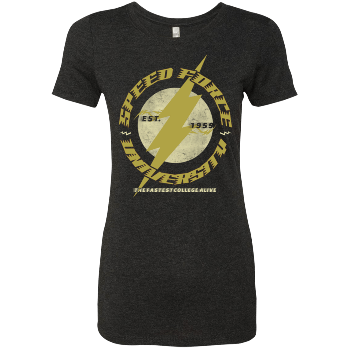 T-Shirts Vintage Black / Small Speed Force University Women's Triblend T-Shirt