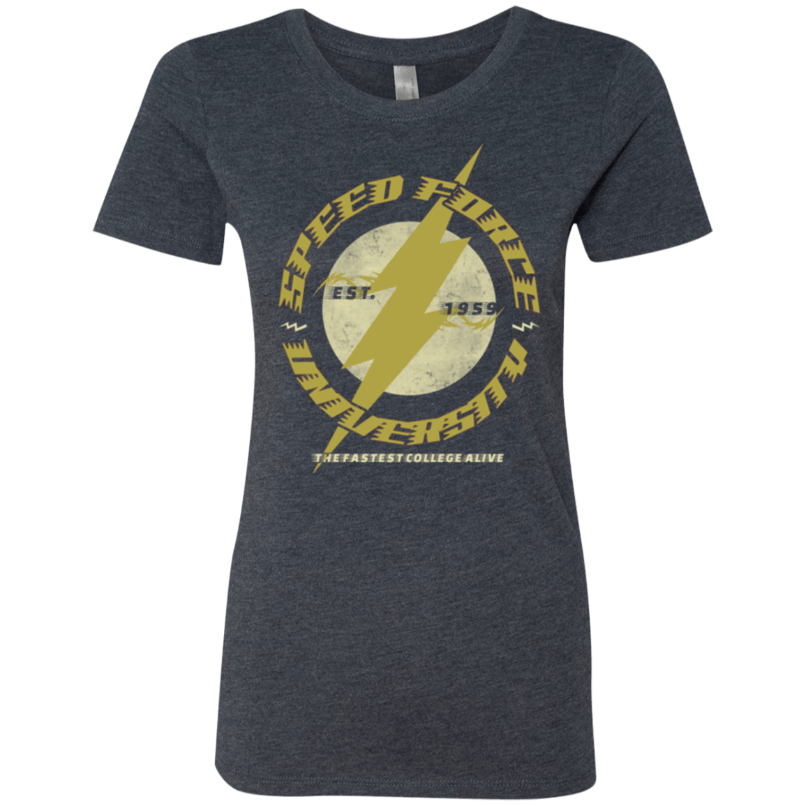 T-Shirts Vintage Navy / Small Speed Force University Women's Triblend T-Shirt
