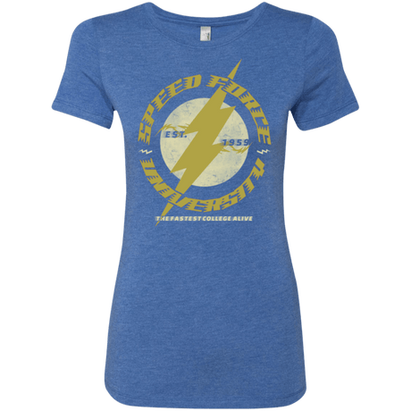T-Shirts Vintage Royal / Small Speed Force University Women's Triblend T-Shirt