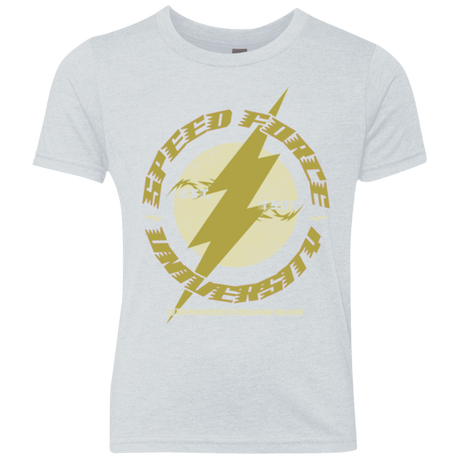T-Shirts Heather White / YXS Speed Force University Youth Triblend T-Shirt