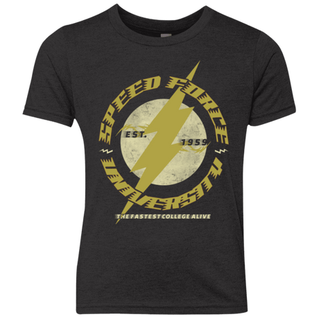 T-Shirts Vintage Black / YXS Speed Force University Youth Triblend T-Shirt