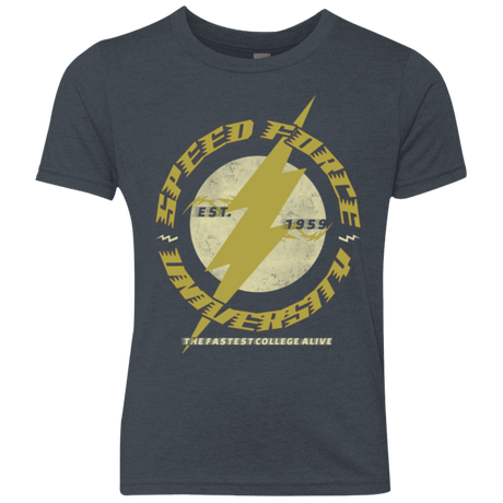 T-Shirts Vintage Navy / YXS Speed Force University Youth Triblend T-Shirt