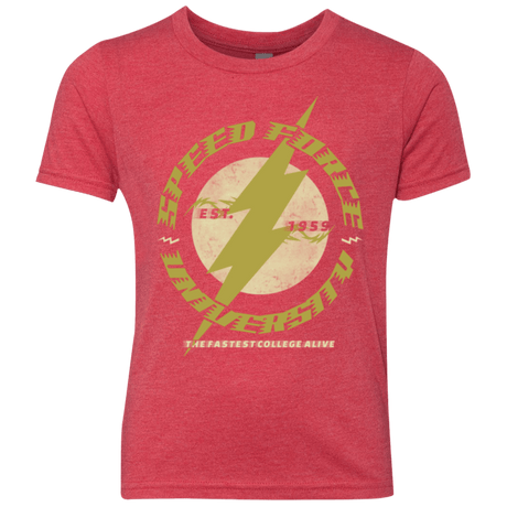 T-Shirts Vintage Red / YXS Speed Force University Youth Triblend T-Shirt