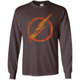 T-Shirts Dark Chocolate / S Speed Lightning Men's Long Sleeve T-Shirt