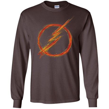 T-Shirts Dark Chocolate / S Speed Lightning Men's Long Sleeve T-Shirt