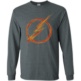 T-Shirts Dark Heather / S Speed Lightning Men's Long Sleeve T-Shirt