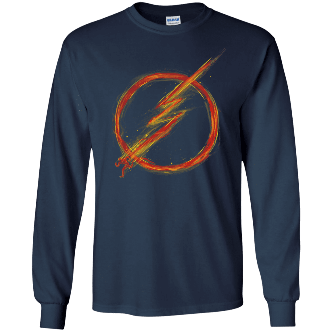 T-Shirts Navy / S Speed Lightning Men's Long Sleeve T-Shirt