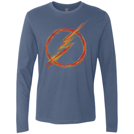 T-Shirts Indigo / S Speed Lightning Men's Premium Long Sleeve