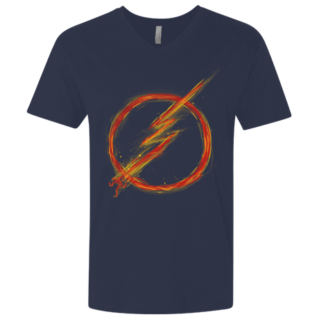 T-Shirts Midnight Navy / X-Small Speed Lightning Men's Premium V-Neck