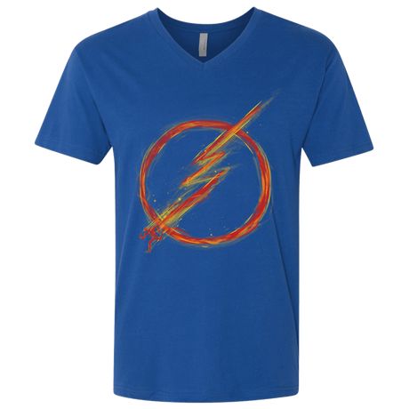 T-Shirts Royal / X-Small Speed Lightning Men's Premium V-Neck