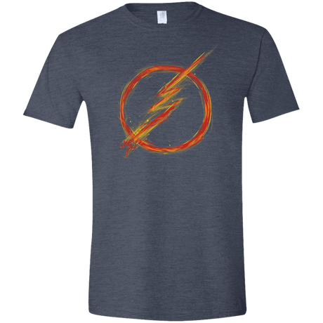 T-Shirts Heather Navy / S Speed Lightning Men's Semi-Fitted Softstyle