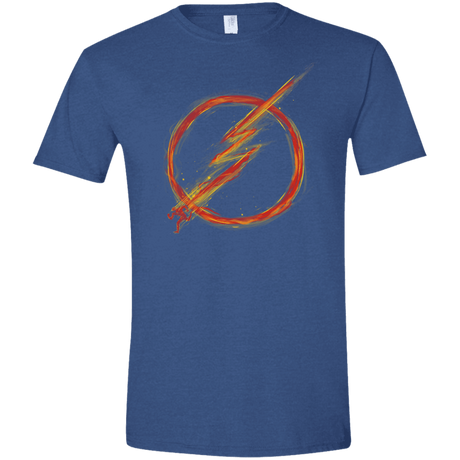 T-Shirts Heather Royal / X-Small Speed Lightning Men's Semi-Fitted Softstyle