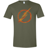 T-Shirts Military Green / S Speed Lightning Men's Semi-Fitted Softstyle