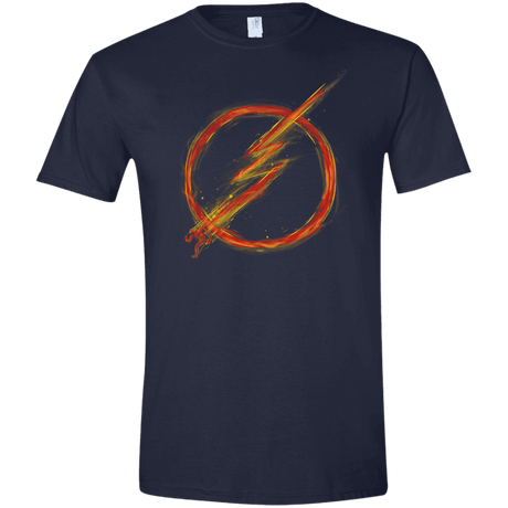 T-Shirts Navy / X-Small Speed Lightning Men's Semi-Fitted Softstyle