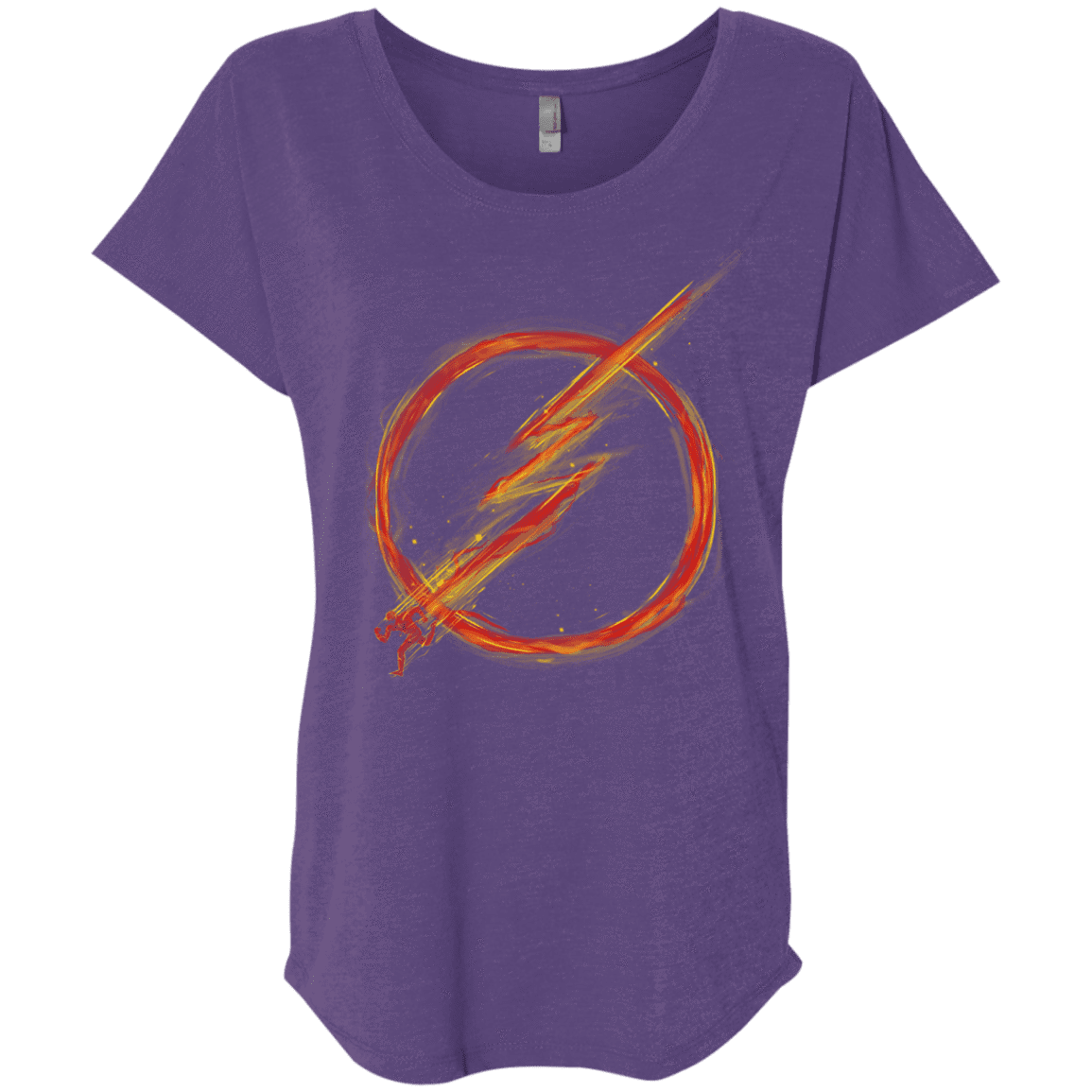 T-Shirts Purple Rush / X-Small Speed Lightning Triblend Dolman Sleeve