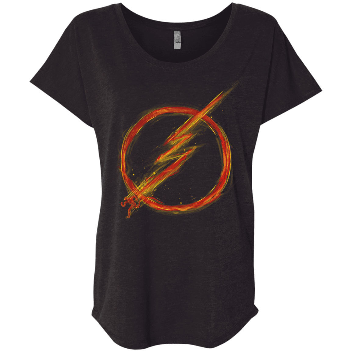 T-Shirts Vintage Black / X-Small Speed Lightning Triblend Dolman Sleeve