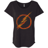 T-Shirts Vintage Black / X-Small Speed Lightning Triblend Dolman Sleeve