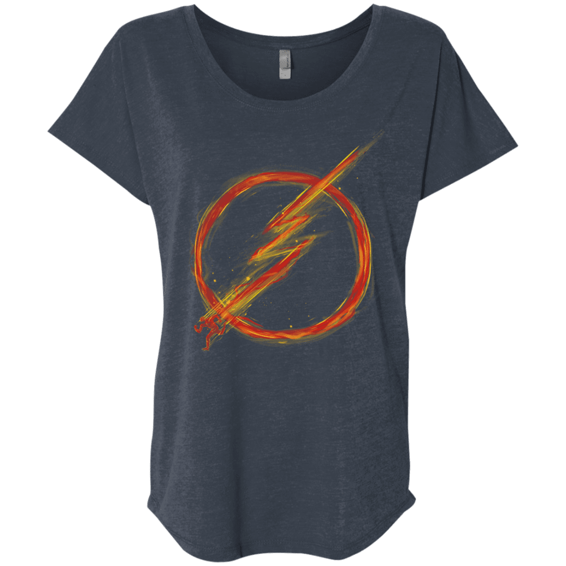 T-Shirts Vintage Navy / X-Small Speed Lightning Triblend Dolman Sleeve