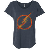 T-Shirts Vintage Navy / X-Small Speed Lightning Triblend Dolman Sleeve